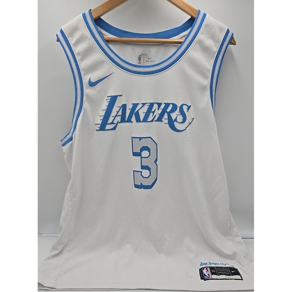 Anthony Davis 3 Swingman Jersey Los Angeles Lakers City Men NBA XXL 56 - Picture 2 of 10